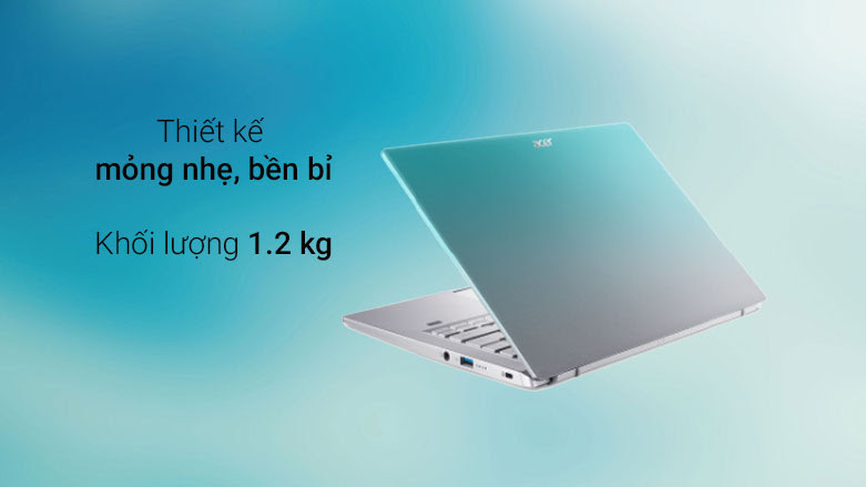 thiết kế laptop Acer cực kỳ thời trang mỏng nhẹ 