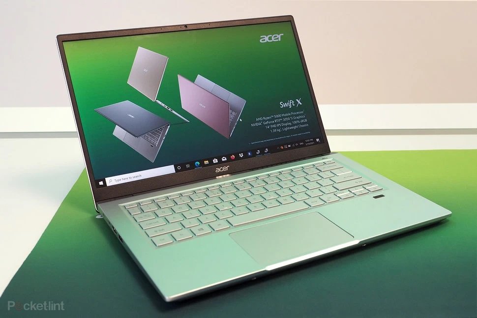 máy tính xách tay Acer Swift X mỏng nhẹ 