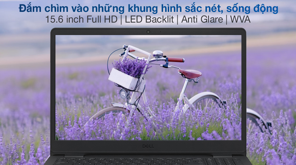 Màn hình của Laptop Dell Vostro 3500 7G3981 rộng rãi, sắc nét