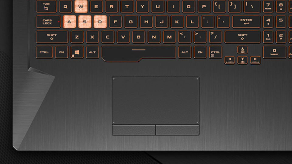 Laptop Asus TUF FX706HE-HX011T sở hữu bàn phím fullsize