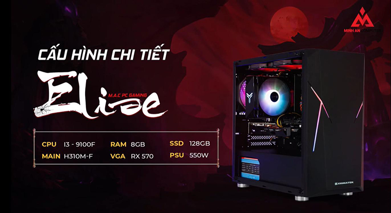 Bộ máy tính PC chơi game Elise
