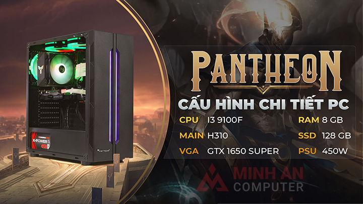 PC Gaming i3 9100F / GTX 1650 Super / Ram 8GB / SSD 128GB