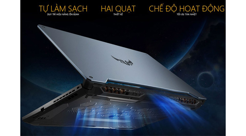 Laptop Asus TUF FA506IH sở hữu công nghệ tự làm sạch 