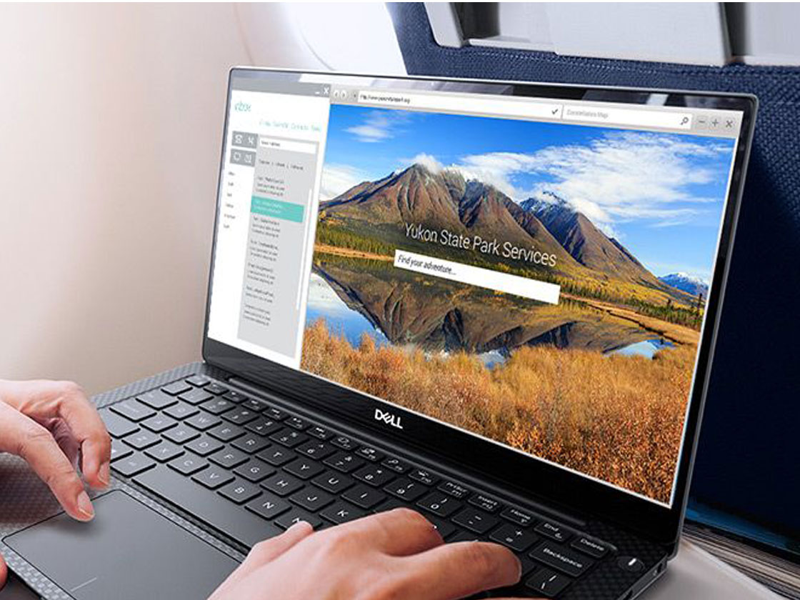 laptop Dell Xps bàn phím touchpad thông minh