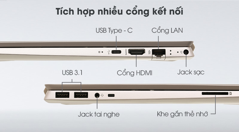 kết nối laptop Hp đa dạng