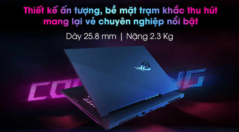 thiết kế Laptop Asus ROG Strix G512-IAL001T