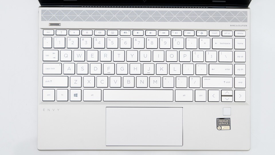 bàn phím tích hợp bảo mật vân tay laptop HP envy