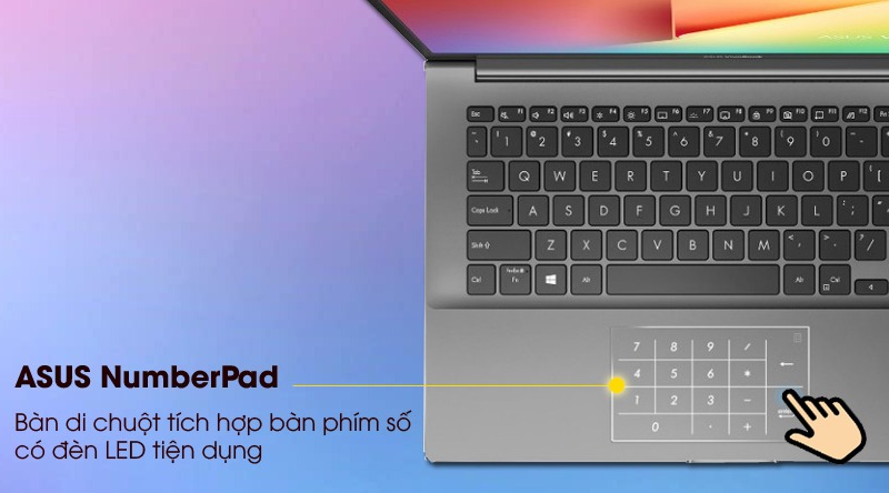 Touchpad laptop Asus Vivobook S433EA-AM439T tiện ích
