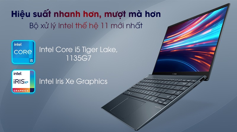 Hiệu năng laptop Asus Zenbook 14 UX425EA-BM069T mượt mà