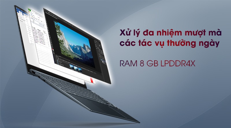 Cấu hình laptop Asus Zenbook 14 UX425EA-BM069T đa nhiệm