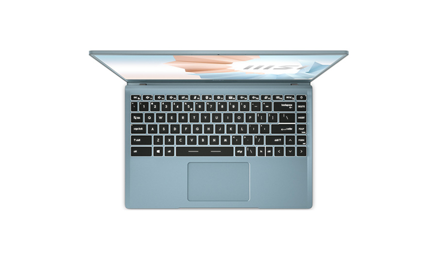 Bàn phím và touchpad của Laptop MSI Modern 14 B11MO 682VN thoải mái