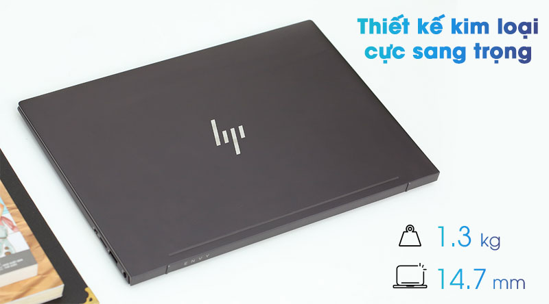 Thiết kế laptop HP envy 13 ốp vân gỗ đầu tiên trên thế giới