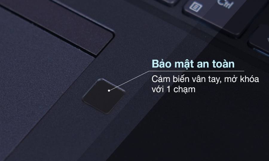 Laptop Asus ExpertBook P2451FA-EK1620 bảo mật an toàn