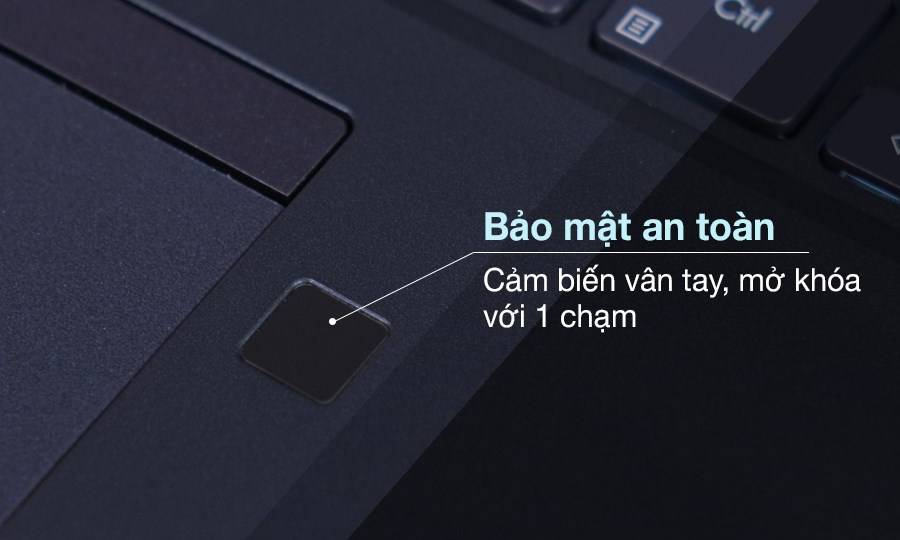 Laptop Asus ExpertBook P2451FA-EK0261T bảo mật an toàn