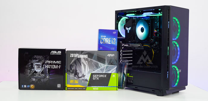 bộ máy tính pc để bàn i3 10100 gtx 1650