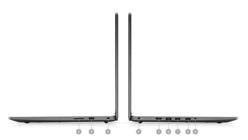 Cổng kết nối trên laptop Dell Inspiron 3501 N3501B
