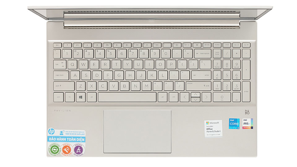 Laptop HP Pavilion 15-eg0070TU (2L9H3PA) bàn phím fullsize