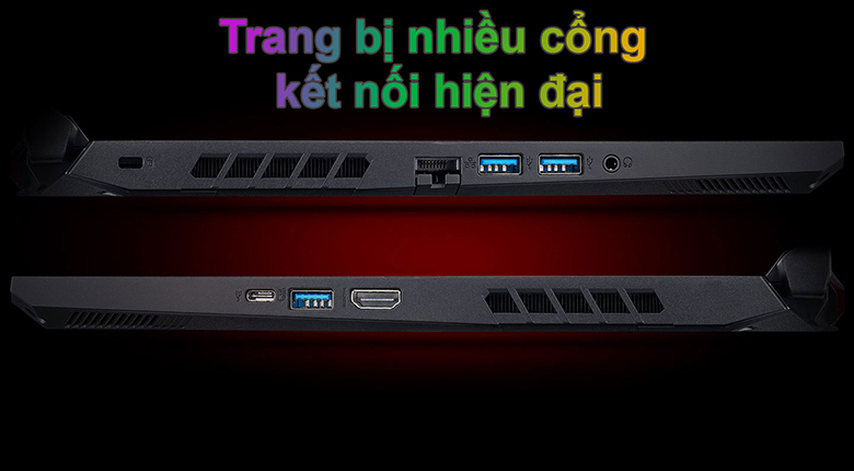 Laptop Acer Nitro 5 AMD AN515-45-R9SC NH.QBRSV.001 hỗ trợ đa dạng kết nối