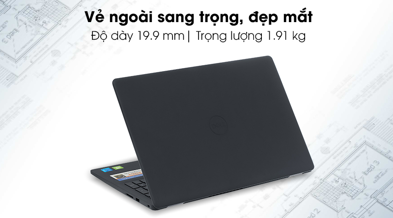 Thiết kế của Laptop Dell Inspiron 3501 70234074 đẹp mắt