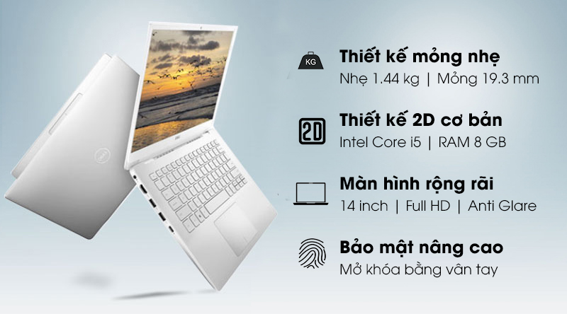 laptop doanh nhân Dell thiết kế sang trọng