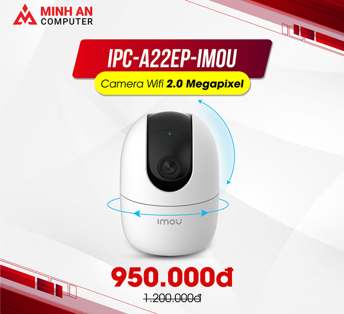 Camera Imou 2.0 MP có giá dưới 1 triệu đồng