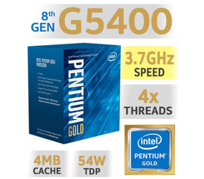 ký hiệu trên CPU Intel Pentium G5400