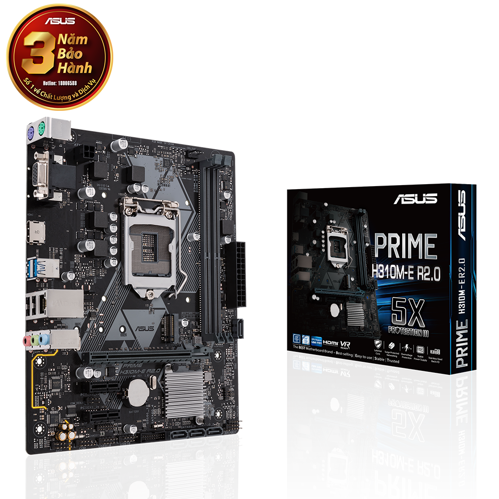 Mainboard Asus Prime H310m E R20 Intel H310 Lga 1151 M Atx 2 Khe